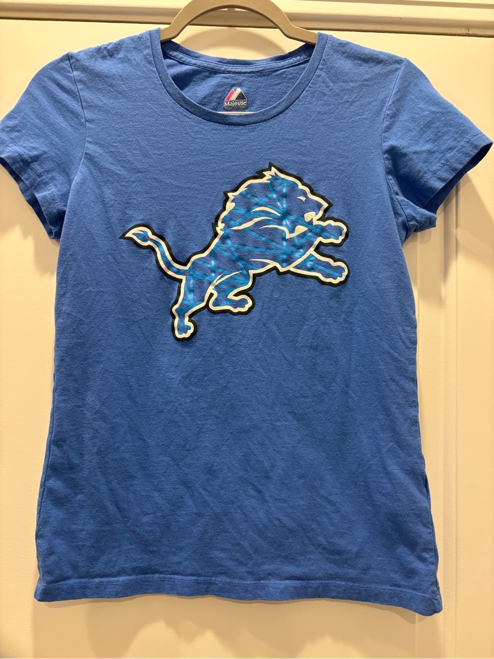Majestic Women’s Blue Detroit Lions Tee